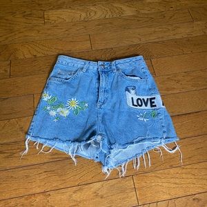 denim shorts